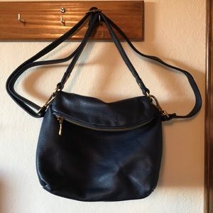 Hobo brand navy leather crossbody handbag